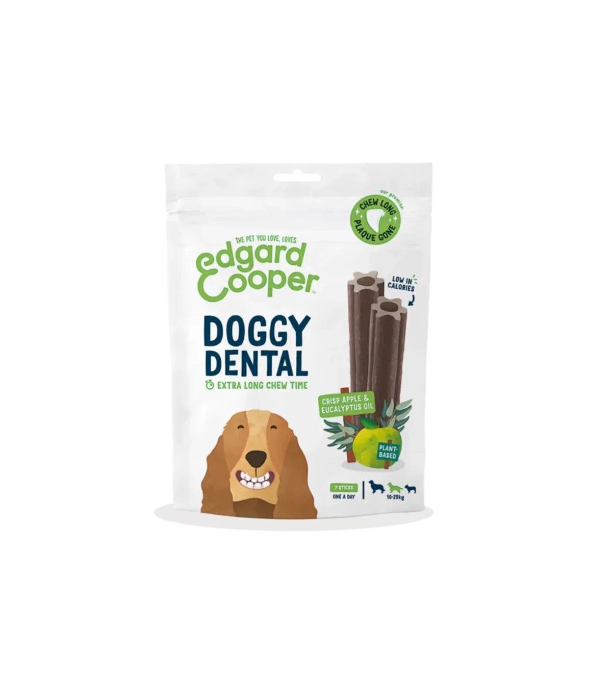 Edgard & Cooper Doggy Dental Medium Mela E Eucalipto Stick per Cani 175g