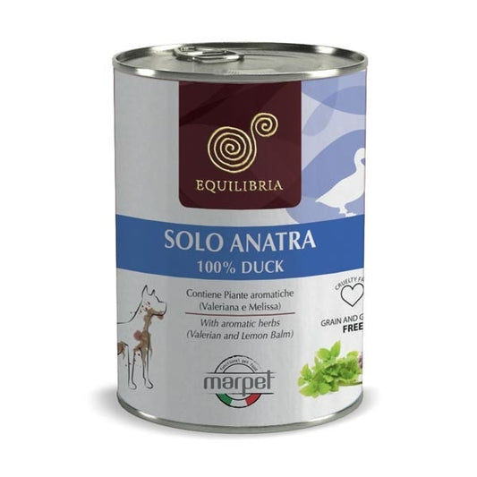 Marpet Aequilibriavet Dog Anatra Cibo Umido Per Cani Adulti Scatoletta 400g
