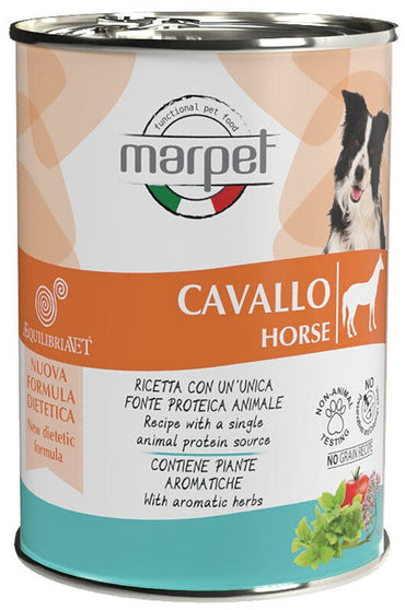 Marpet Aequilibriavet Dog Cavallo Cibo Umido Per Cani Adulti Scatoletta 400g