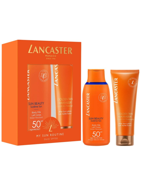 Lancaster Cofanetto Sun Latte Solare Corpo SPF50 175ml+ Lozione Doposole 125ml