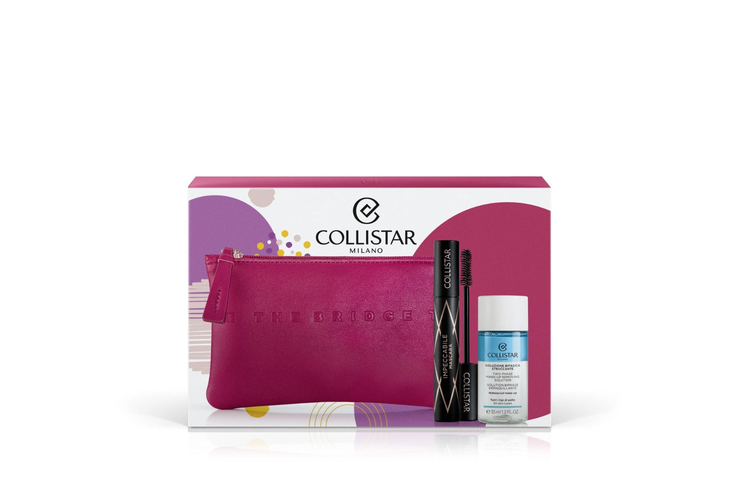 Collistar Impeccabile Mascara + Soluzione Bifasica Struccante 35 ml + Beauty-Bag