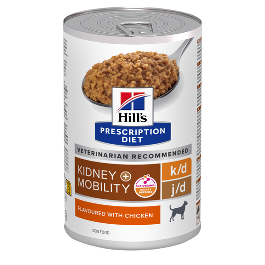 Hill's Prescription Diet Canine K/D Kidney Care+Mobility Cibo Umido Per Cani 370g