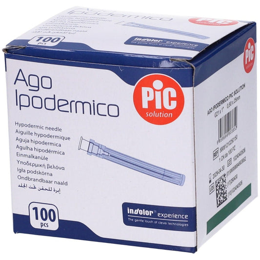 Ago Ipodermico Pic Gauge 21 1 100 Pezzi