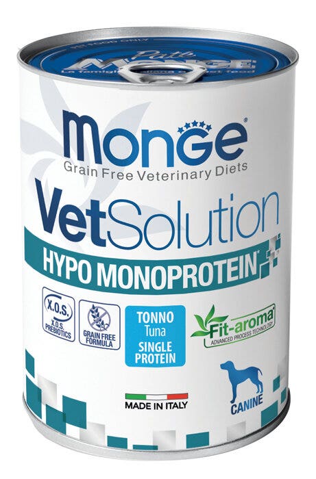 Monge VetSolution Hypo Monoprotein Canine Tonno Lattina 400g