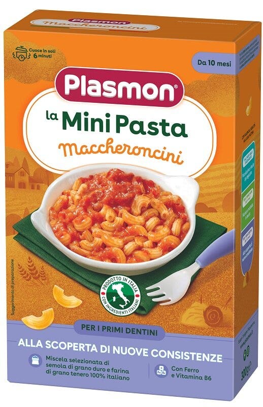 Plasmon La Mini Pasta Maccheroncini 300g 10 Mesi+