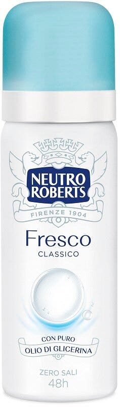 Neutro Roberts Deodorante Spray Fresco Classico Zero Sali di Alluminio 50ml