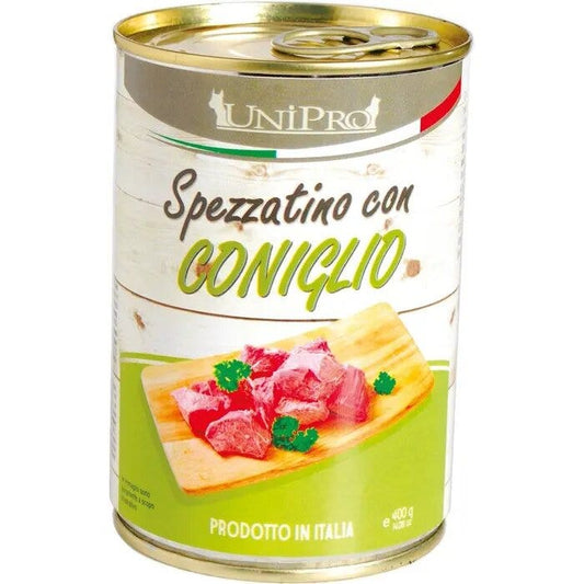 Unipro Spezzatino Con Coniglio Cibo Umido Per Cani Adulti Barattolo 400g