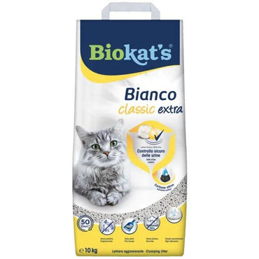 Biokat's Bianco Classic Extra Lettiera Con Carbone Attivo Per Gatti 10kg