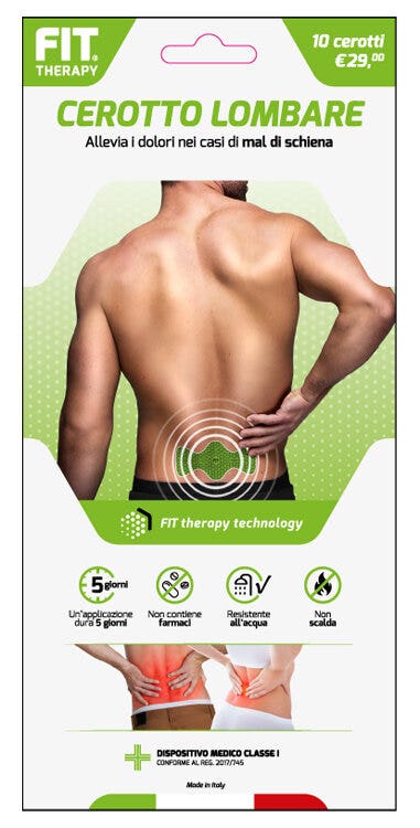Fit Therapy Cerotto Lombare 10 Pezzi