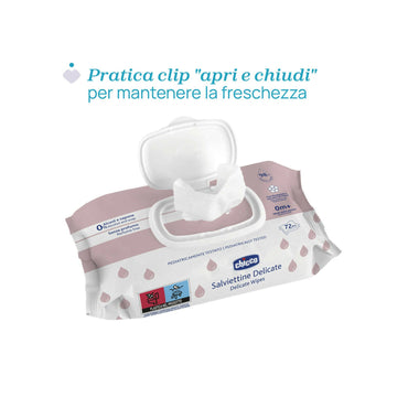 Chicco Salviettine Delicate 72 Pezzi
