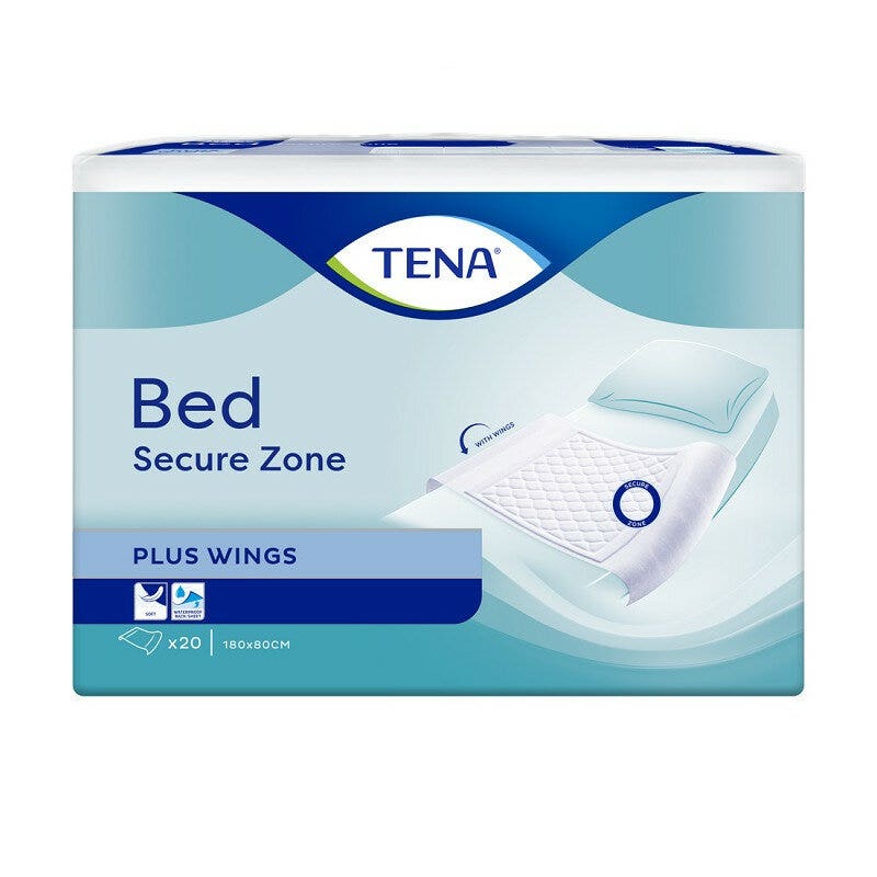 Tena Bed Plus Traversa Per Incontinenza Rimboccabile 80x180cm 20 Pezzi