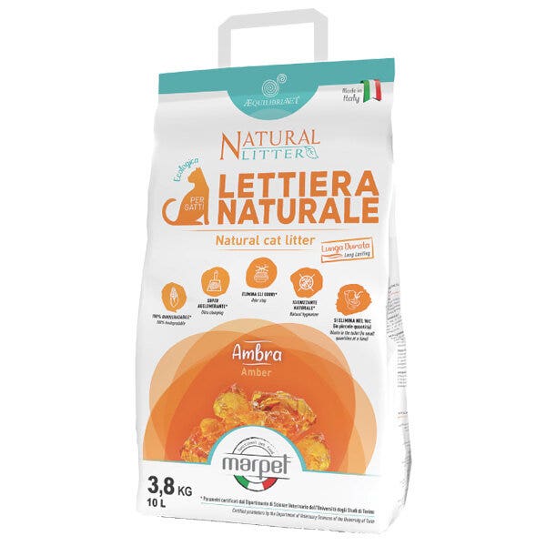 Marpet Equilibriavet Lettiera Vegetale Naturale Ambra 10L
