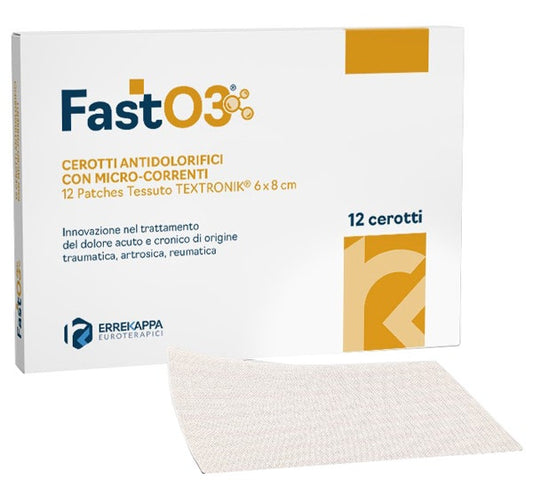 Cerotti Antidolorifici Fasto3 6x8cm 12 Pezzi