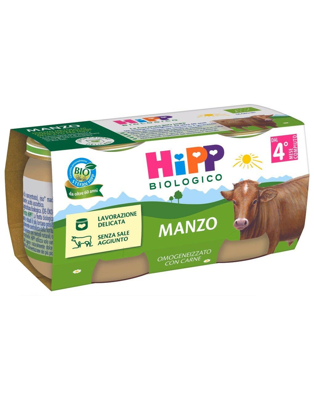 Hipp Bio Omogeneizzato Manzo 2 x 80g