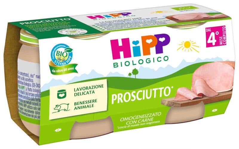 Hipp Omogeneizzato Prosciutto 2X80g 4Mesi+