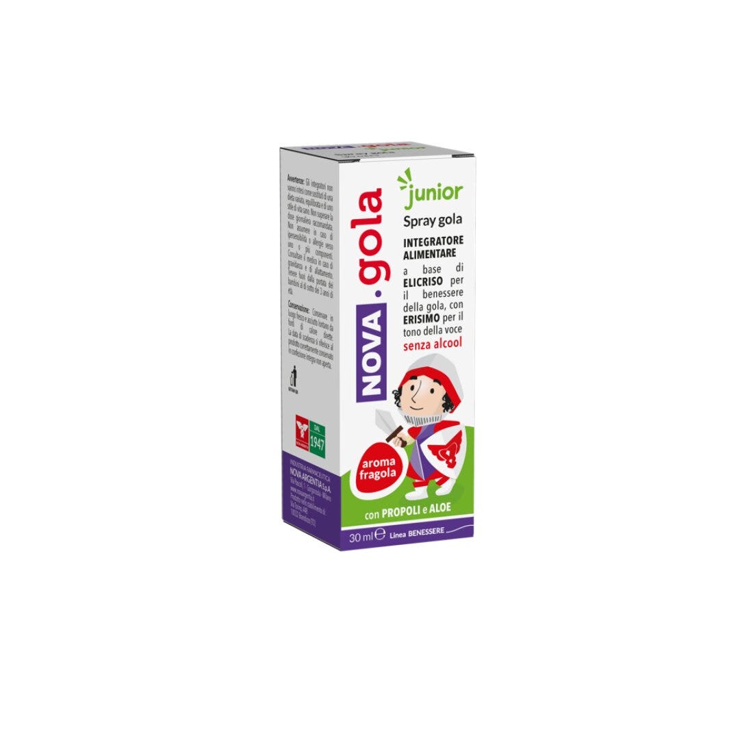 Nova Gola Spray Junior Gusto Fragola 30ml