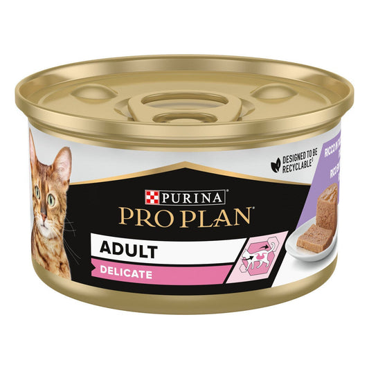 Purina Pro Plan Wet Cat Delicate Mousse Con Tacchino 85g