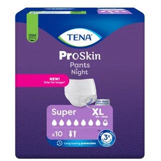 Tena Pants Night Pannolone A Mutandina Super Taglia XL 10 Pezzi