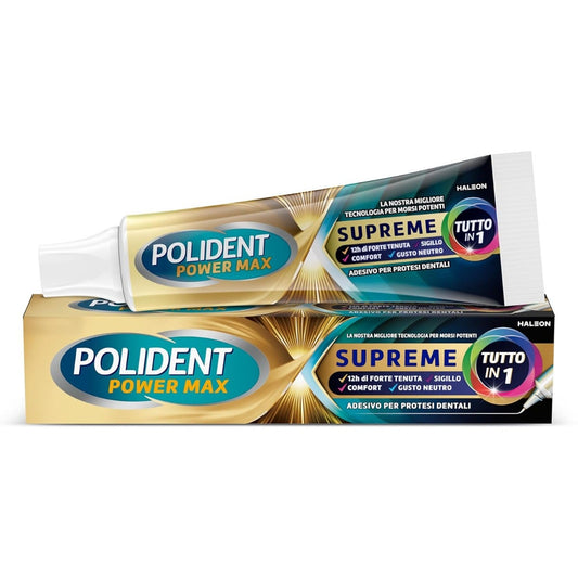 Polident Power Max Supreme Tutto in 1 Crema Adesiva Protesi 70 g