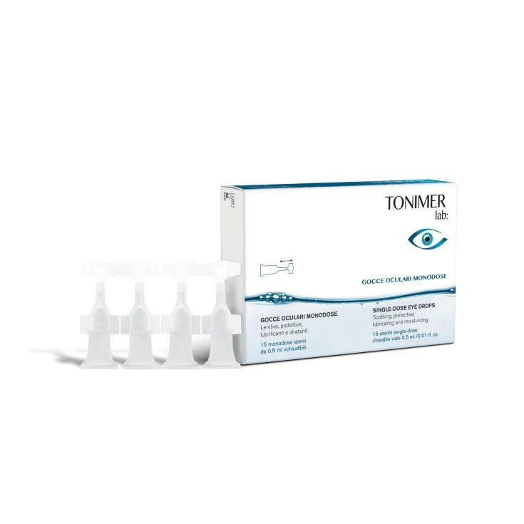 Gocce Oculari Tonimer Lubri Vision 15 Monodose Richiudibili da 0,5 ml