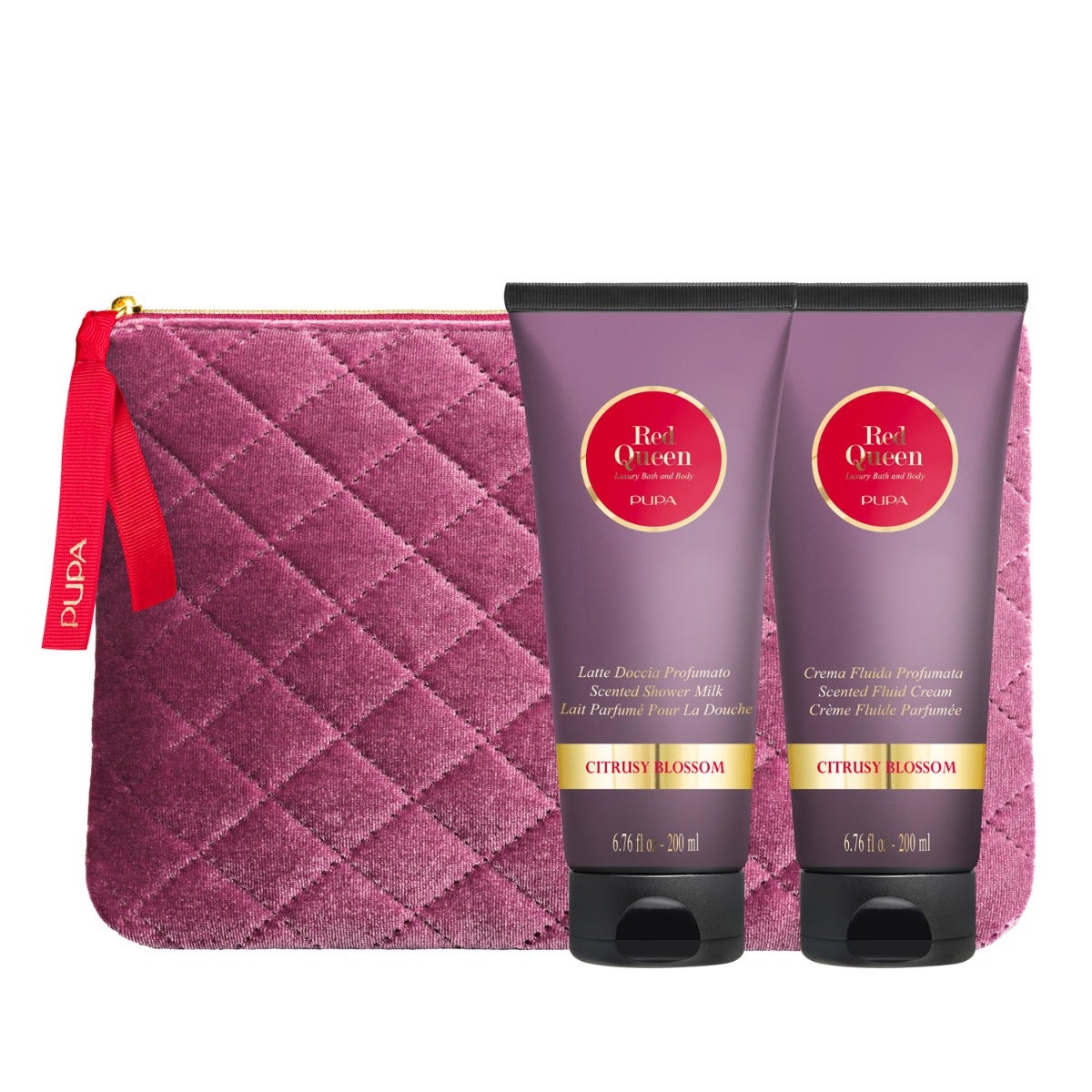 Pupa Red Queen Kit Medium 001 Citrusy Blossom Latte Doccia+Crema Corpo