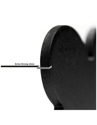 Medaglietta Per Cani E Gatti Osso In Alluminio Nero Taglia Grande