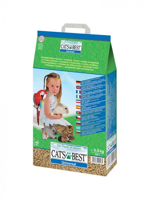 Cat's Best Universal Lettiera In Pellet Igienico Per Animali Di Piccola Taglia 10L