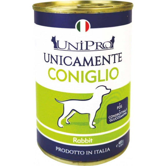 Unipro Unicamente Coniglio Cibo Umido Cani Adulti Barattolo 400g