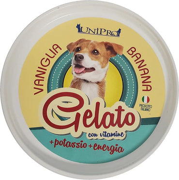 Unipro Preparato Per Gelato Vaniglia/Banana Alimento Complementare Per Cani 60g