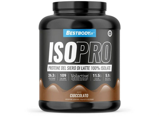 Bestbody IsoPro Volactive Proteine del Latte 100% Isolate Gusto Cioccolato 700g