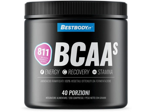 Bestbody BCAAs 8:1:1 Aminoacidi Ramificati con Vitamina B1 e B6 200 Compresse