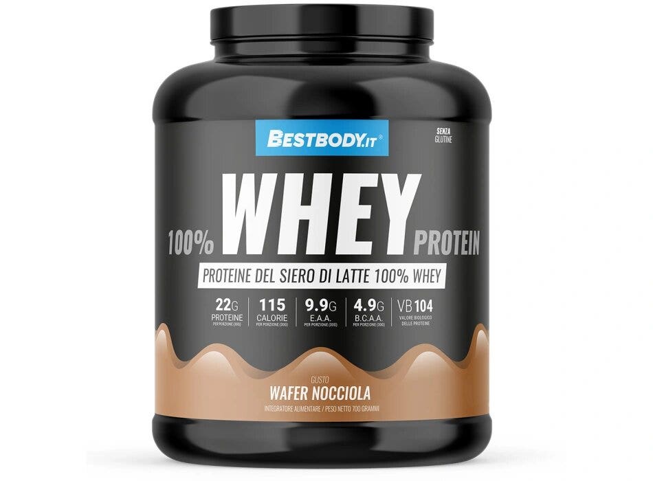 Bestbody 100% Whey Protein Gusto Wafer Nocciola 700g
