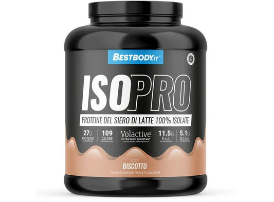 Bestbody IsoPro Volactive Proteine del Latte 100% Isolate Gusto Biscotto 2Kg