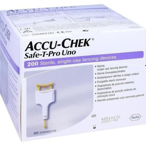 ACCU-CHEK SAFE T-PRO UNO 200 PEZZI