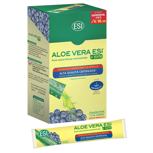 ALOE VERA SUCCO +FORTE MIRTILLO 24 POCKET