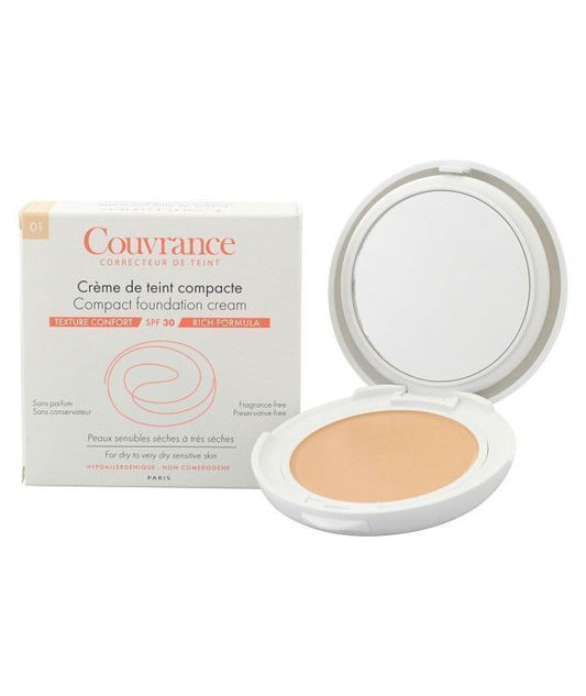 AVENE COUVRANCE FONDOTINTA IN CREMA COMPATTA OIL FREE PORCELLANA