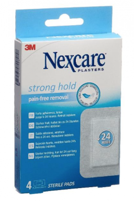 NEXCARE STRONG HOLD PADS 4 PEZZI