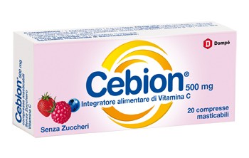 CEBION MASTICABILI VITAMINA C 20 COMPRESSE SENZA ZUCCHERO