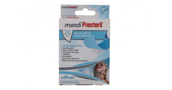 CEROTTI MEDIPRESTERIL IMPERMEABILI 7X2CM 20 PEZZI - DISPOSITIVO MEDICO CE