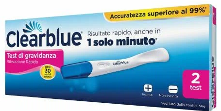 CLEARBLUE TEST DI GRAVIDANZA RIVELAZIONE RAPIDA 2 TEST