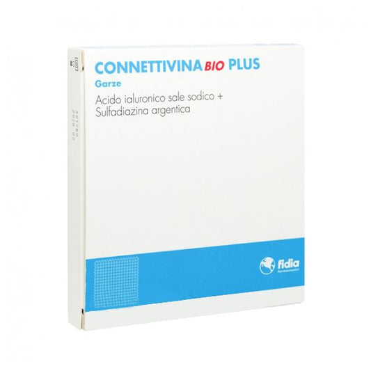 CONNETTIVINA BIO PLUS GARZA CON ACIDO IALURONICO 10 PEZZI 10X10 CM