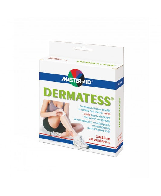 DERMATESS GARZA TESSUTO NON TESSUTO 10X10CM 100 PEZZI - DISPOSITIVO MEDICO CE