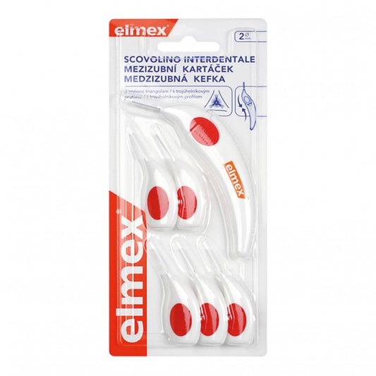 ELMEX SCOVOLINO INTERDENTALE 2MM 6 TESTINE + MANICO