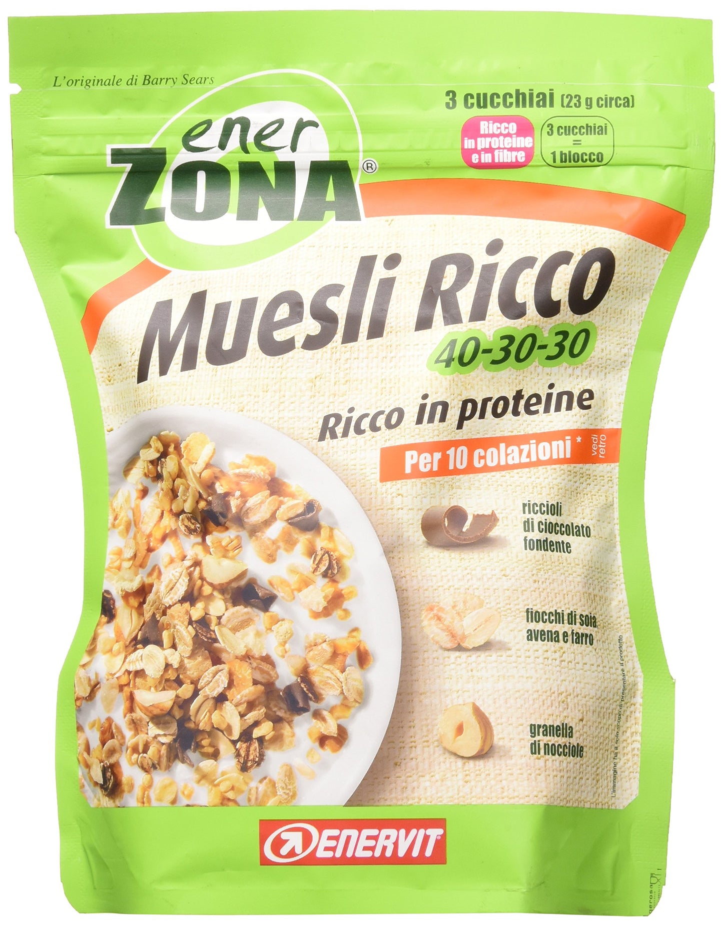 ENERZONA MUESLI RICCO 40-30-30 230 GRAMMI