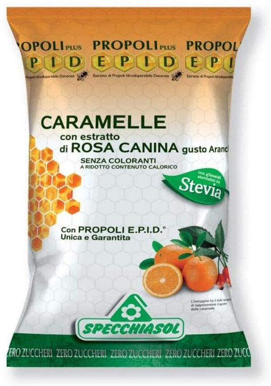 EPID CARAMELLE PROPOLI ROSA CANINA GUSTO ARANCIA 24 PEZZI