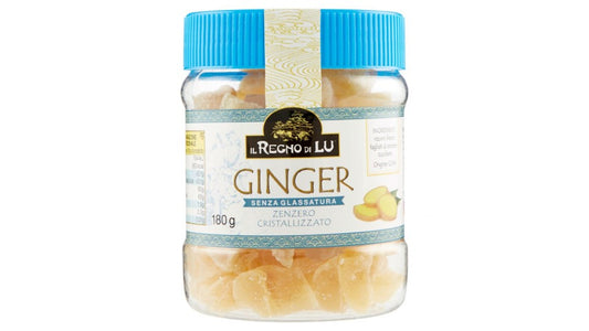 GINGER CRISTALLIZZATO SENZA GLASSATURA 180 GRAMMI