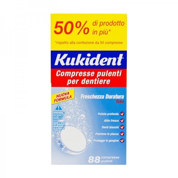 KUKIDENT FRESCHEZZA DURATURA 88 COMPRESSE - DISPOSITIVO MEDICO