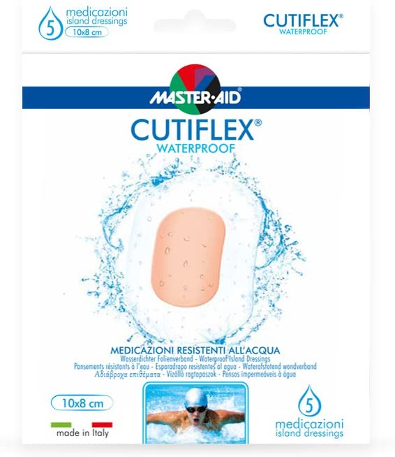 MASTER-AID CUTIFLEX ACQUA STOP 10x8 CM 5 PEZZI - DISPOSITIVO MEDICO CE