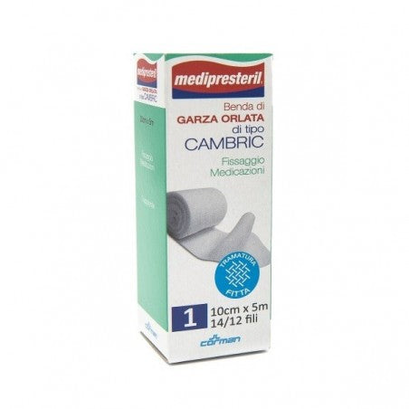 MEDIPRESTERIL BENDA ORLATA 10 CM x 5 METRI - DISPOSITIVO MEDICO CE