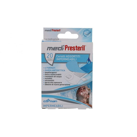 MEDIPRESTERIL CEROTTI IMPERMEABILI ASSORTITI 20 PEZZI - DISPOSITIVO MEDICO CE